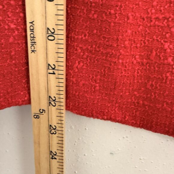 Nordstrom Rack Womens Tweed Blazer Sz Extra Large Red Textured Gold Buttons - Picture 6 of 8